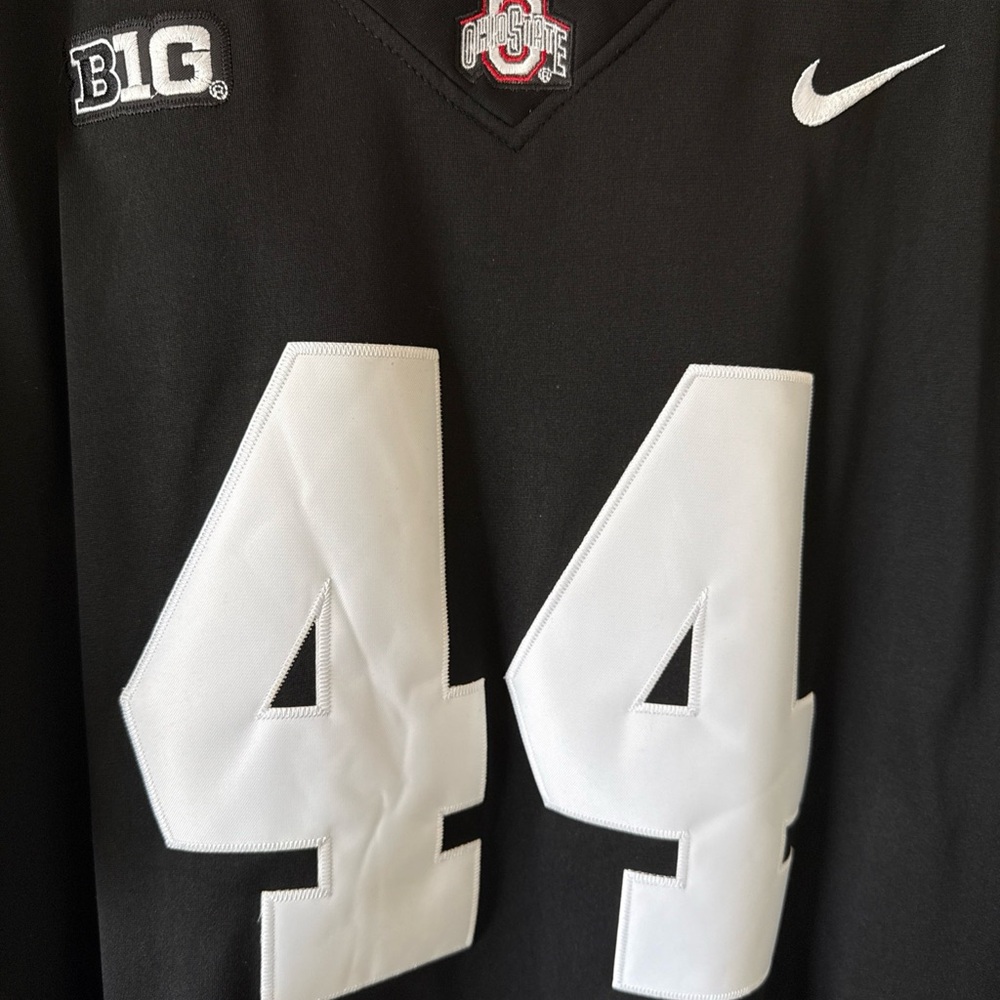 Men’s Nike JT Tuimoloau #44 Ohio State Buckeyes Blackout Jersey Sz 2XL - RARE - Picture 2 of 6